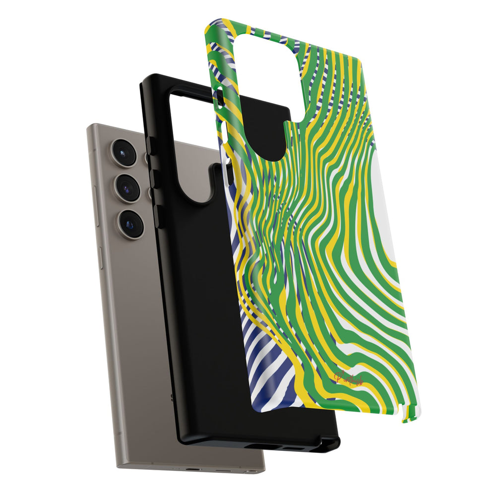 Abstract Green Wave Phone Case