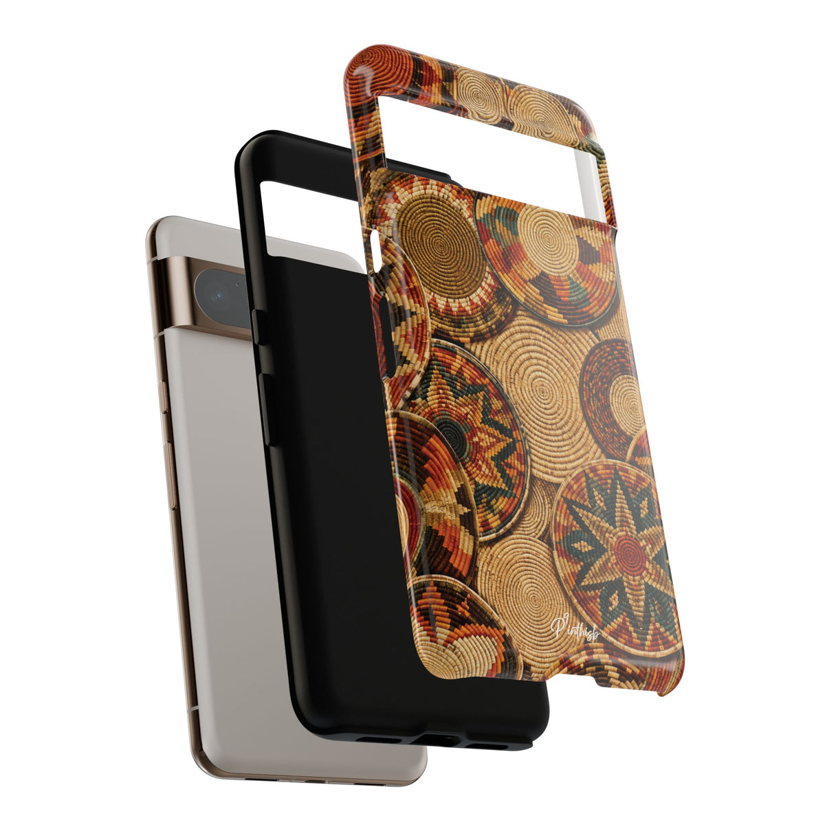 Bohemian Woven Basket Pattern Tough Case