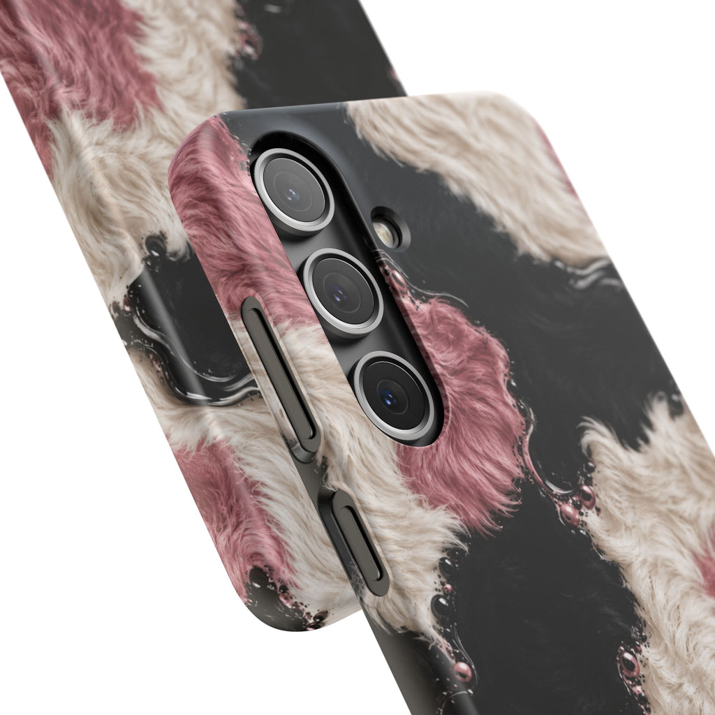 Cow Print Swirl Snap Case