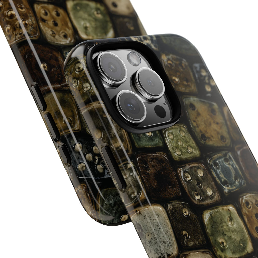 Vintage Dice Tile Phone Case