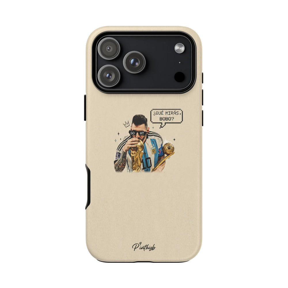 "G.O.A.T" Messi Tough Phone Case