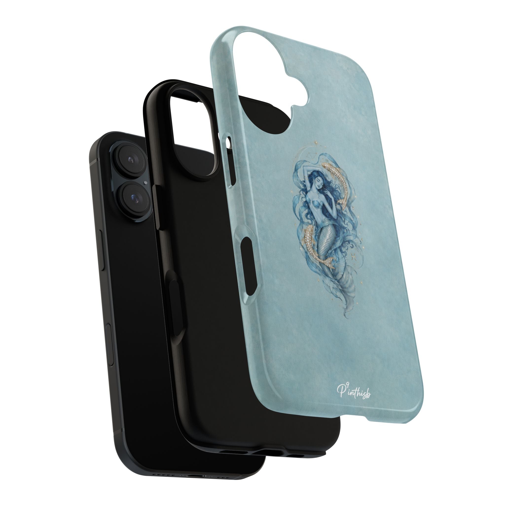 Pisces Zodiac Glitter Phone Case