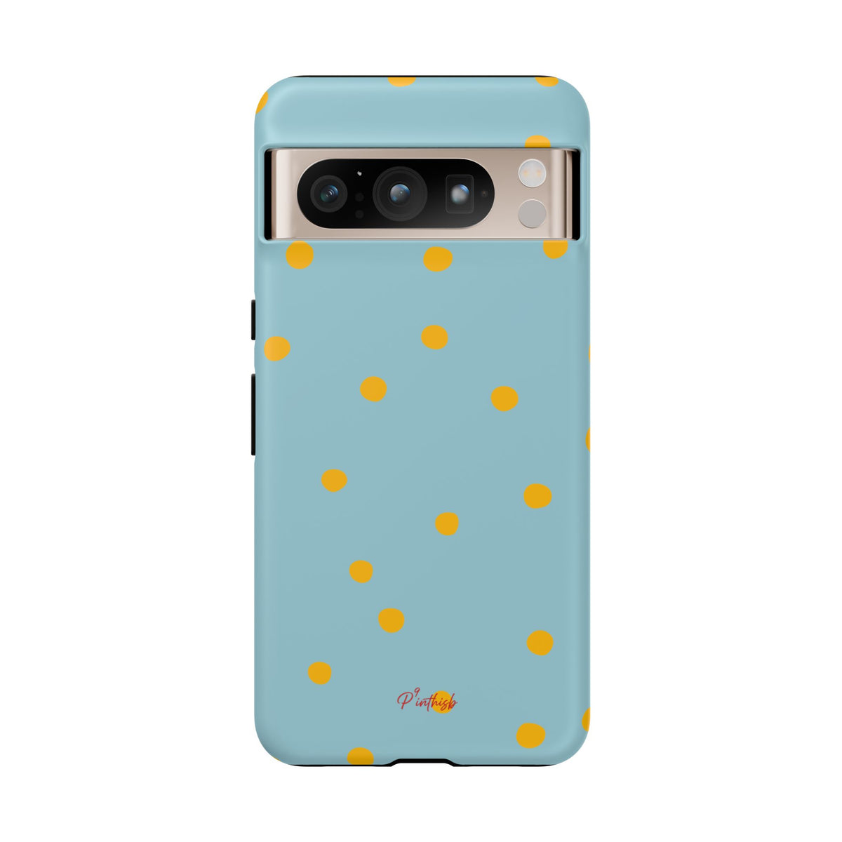 Blue & Yellow Polka Dot Tough Phone Case