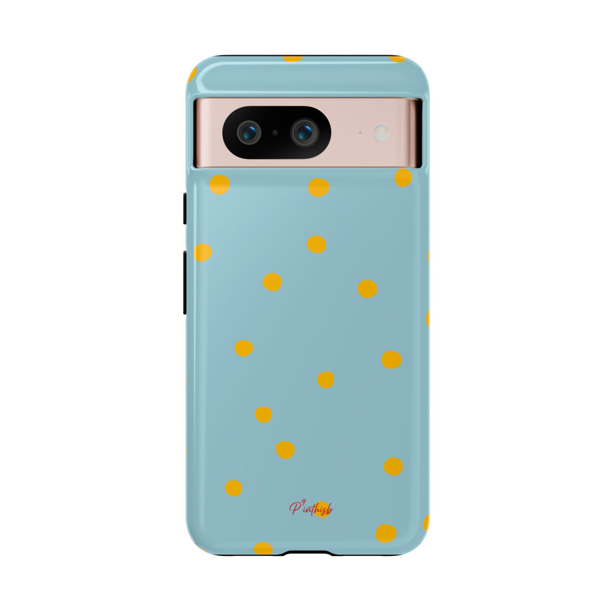 Blue & Yellow Polka Dot Tough Phone Case