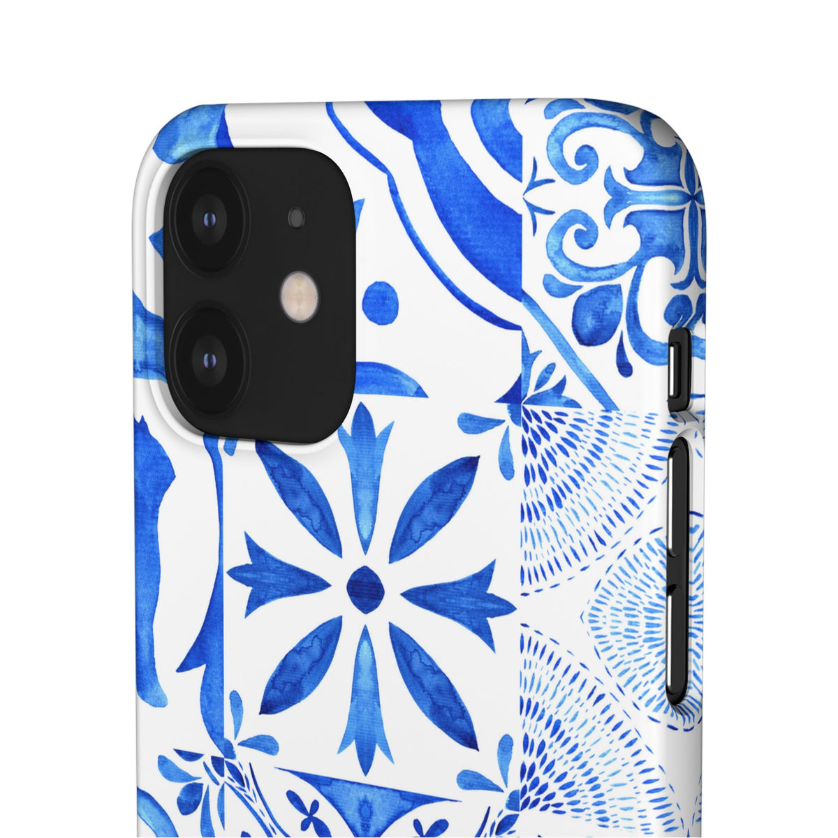 Blue Tile Pattern Snap Phone Case