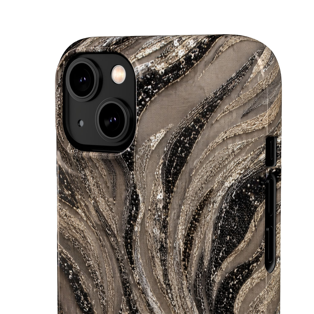 Neutral Swirl Protective Snap Case