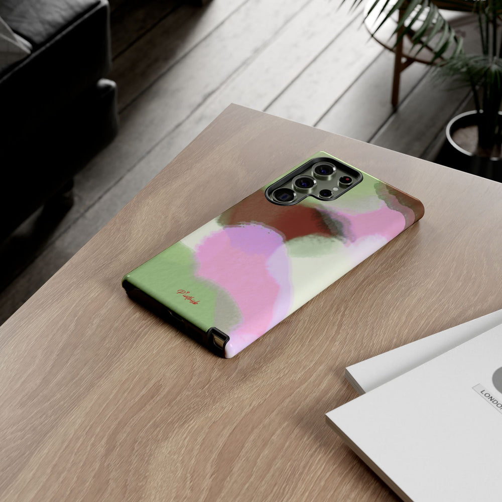Abstract Pastel Camouflage Tough Phone Case