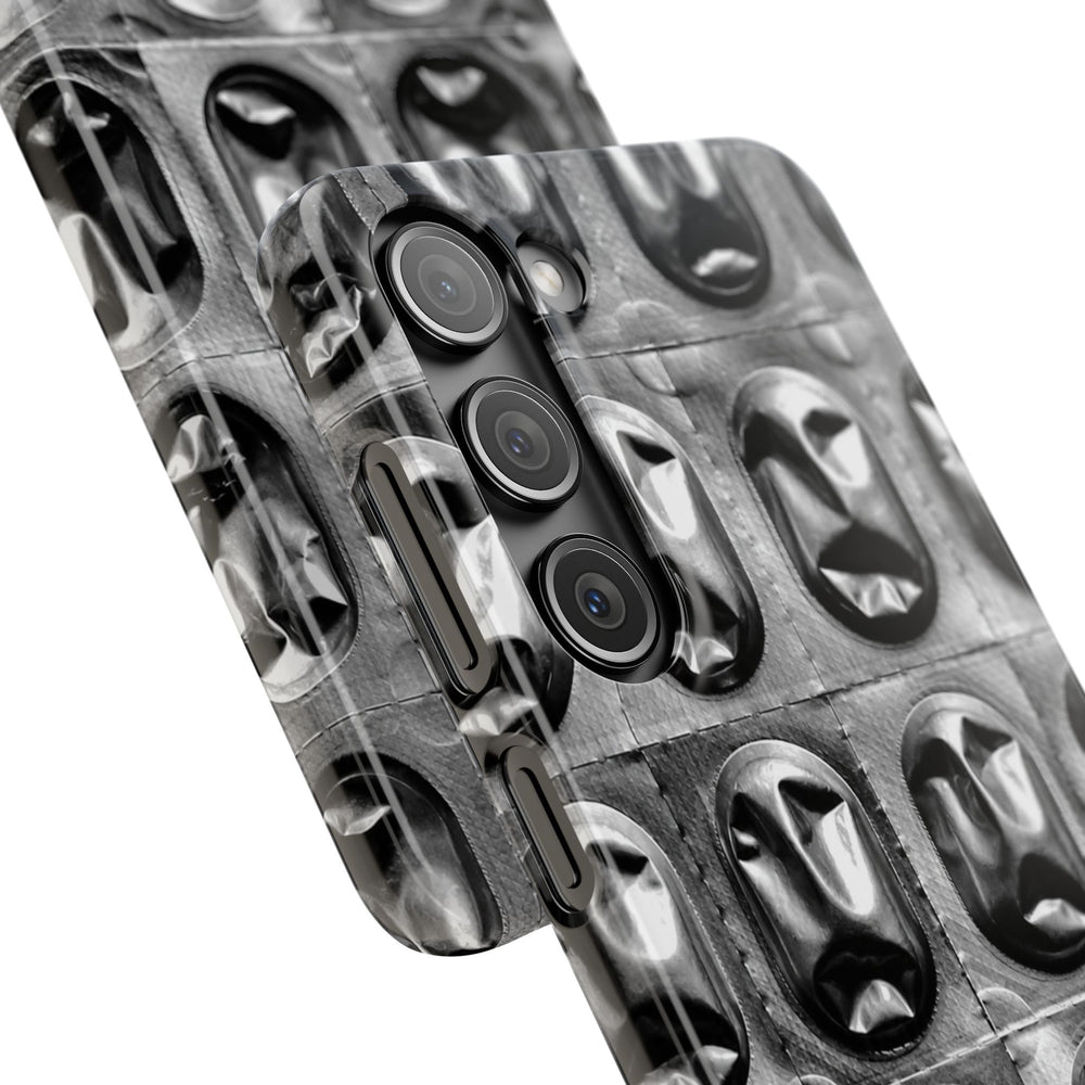 Metallic Mask Grid Snap Case