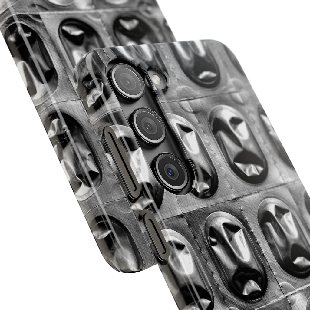 Metallic Mask Grid Snap Case