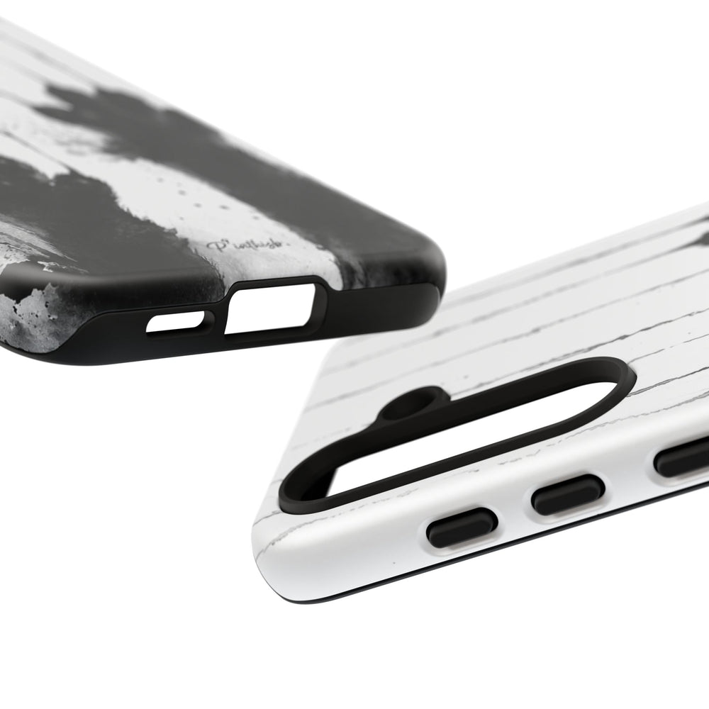 Black Ink Paw Print Tough Case