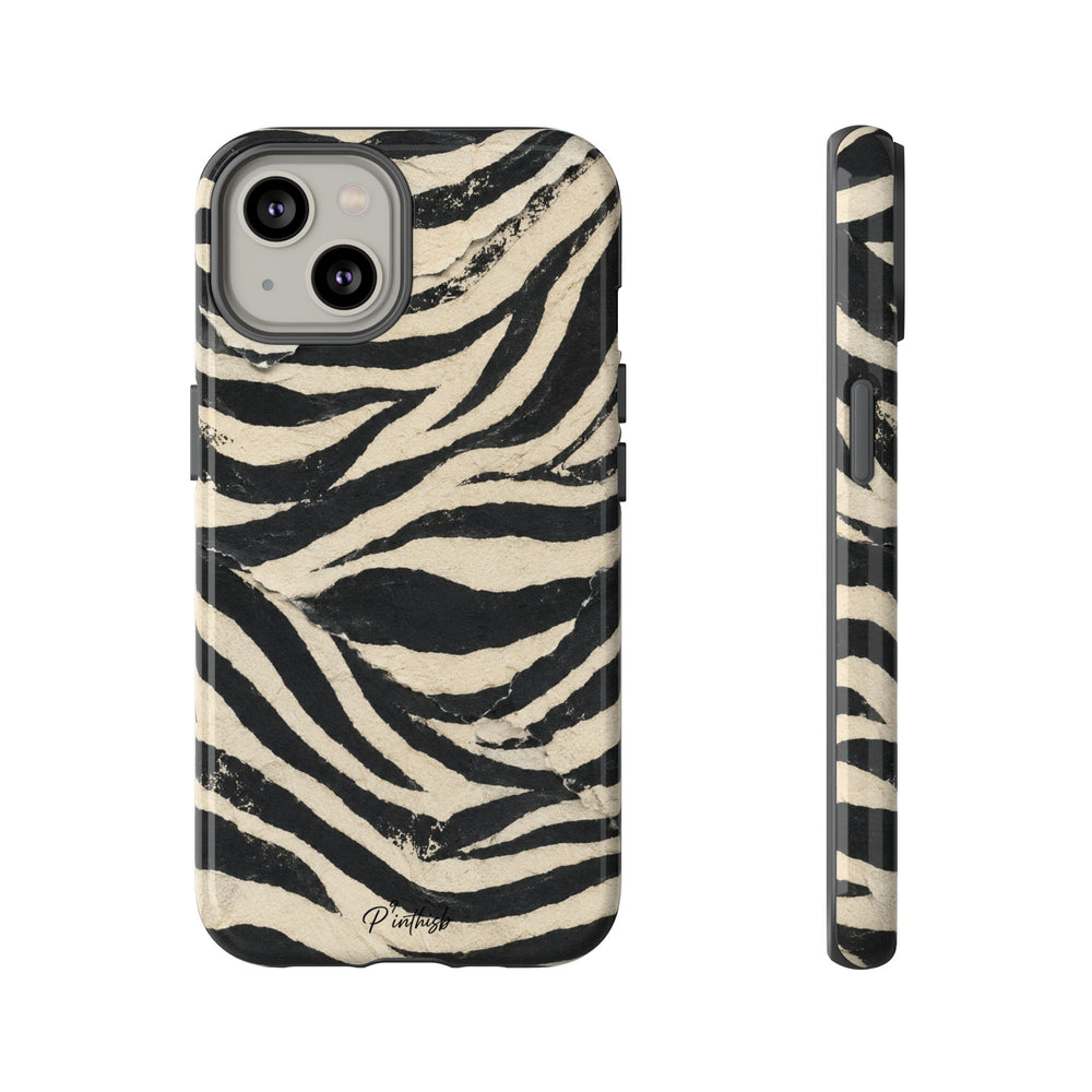 Zebra Stripe Tough Phone Case