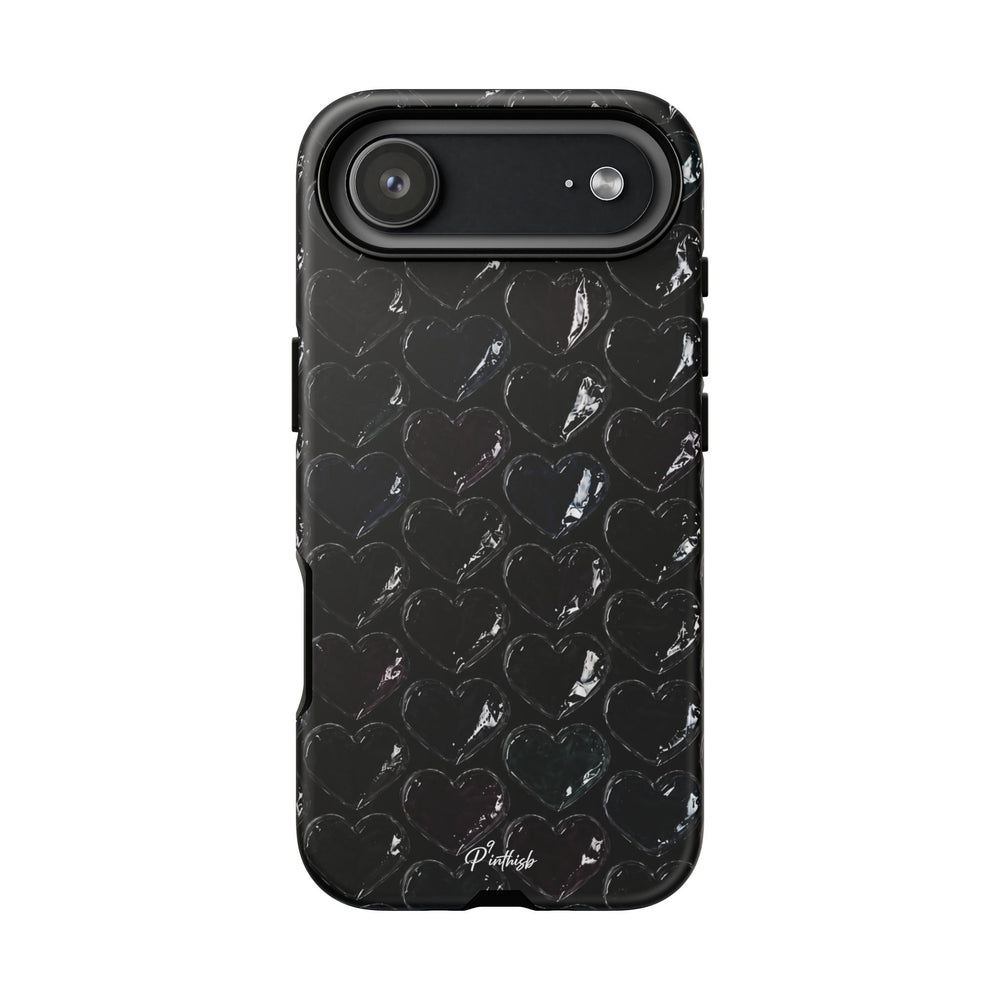 Black Pop Hearts Tough Case
