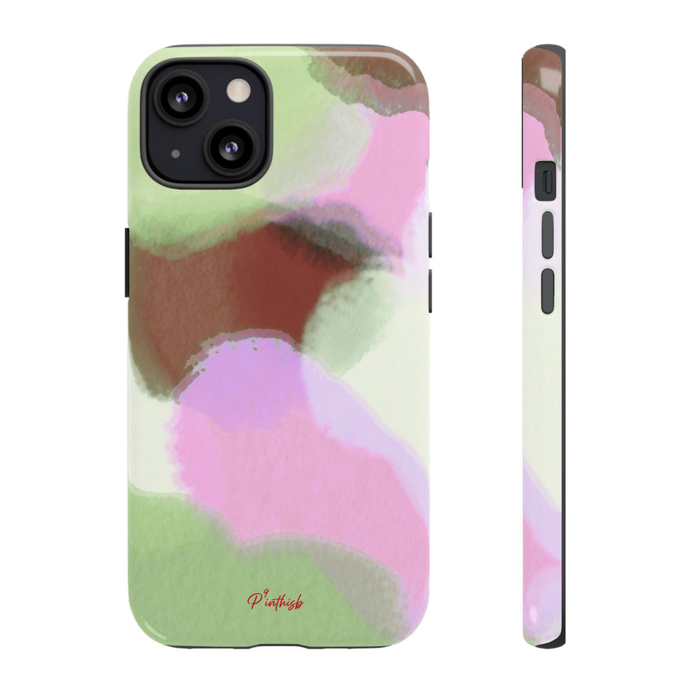 Abstract Pastel Camouflage Tough Phone Case