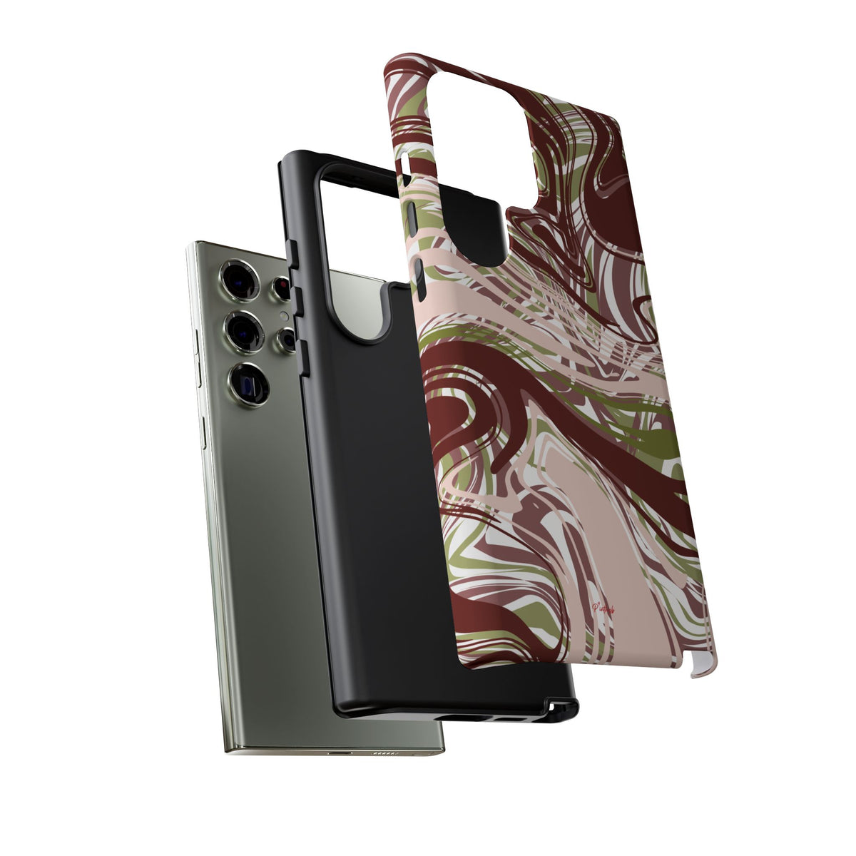 Abstract Marbled Tough Phone Case
