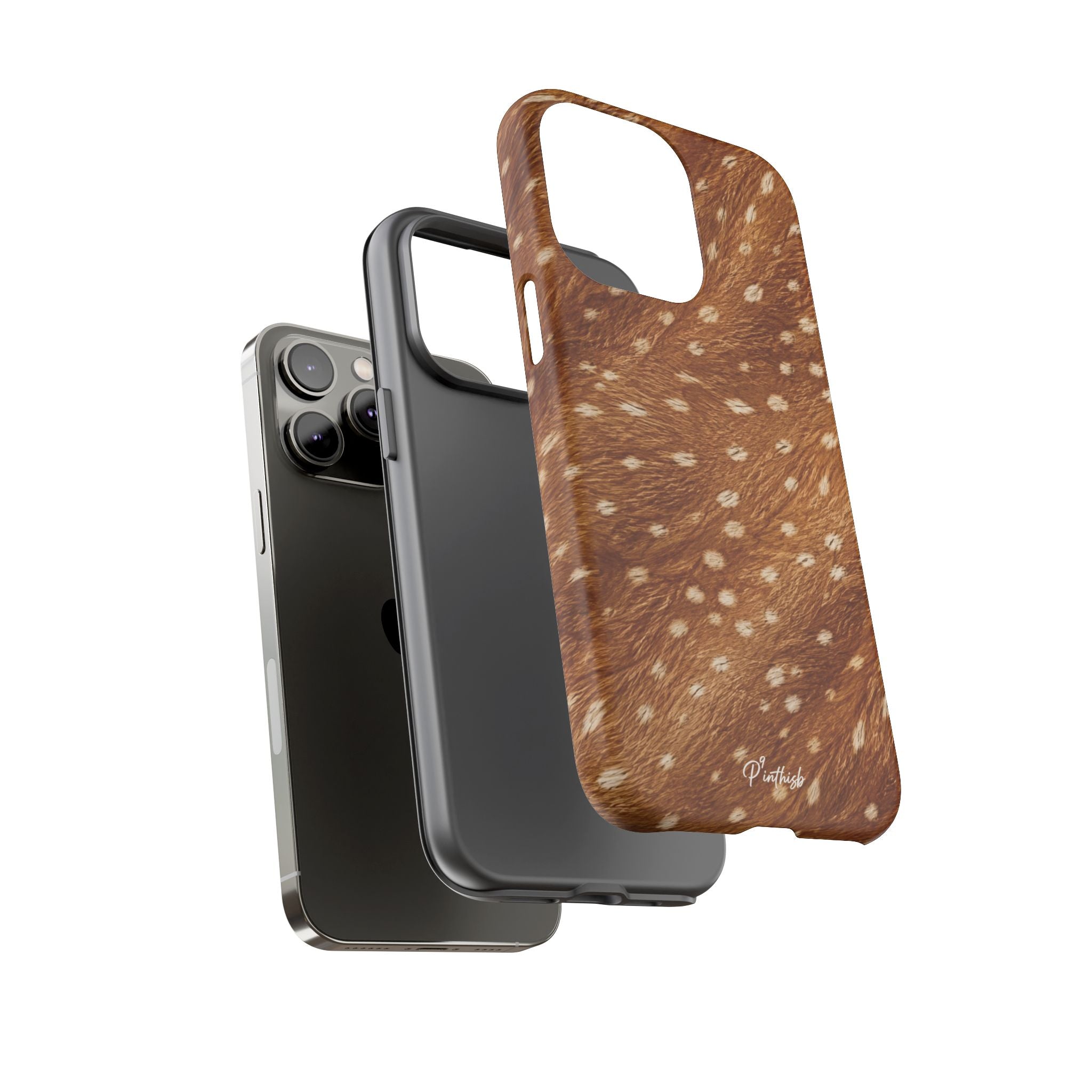 Caramel Deer Pattern Tough Case