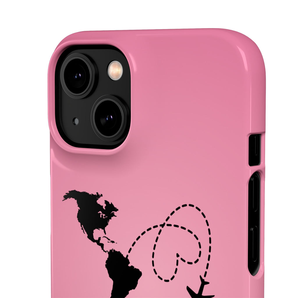 America to Albania Pink Snap Phone Case