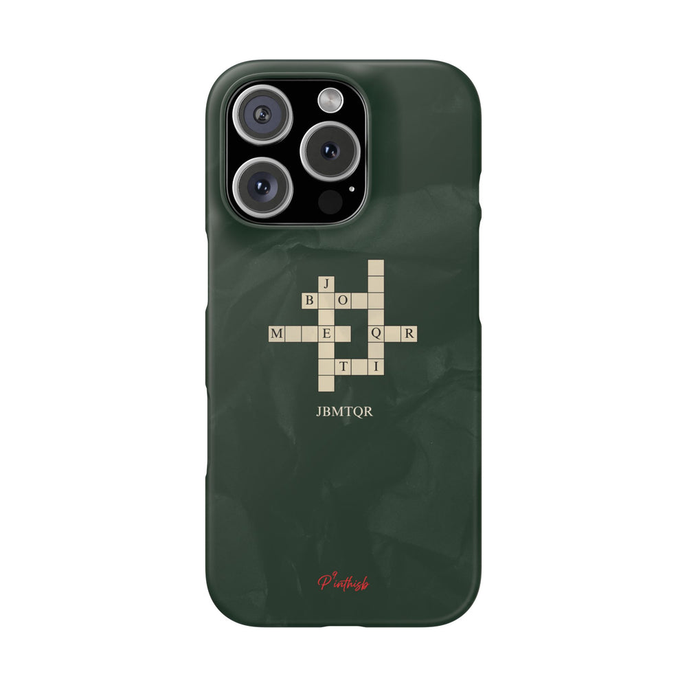 "JBMTQR crossword" Snap Phone Case