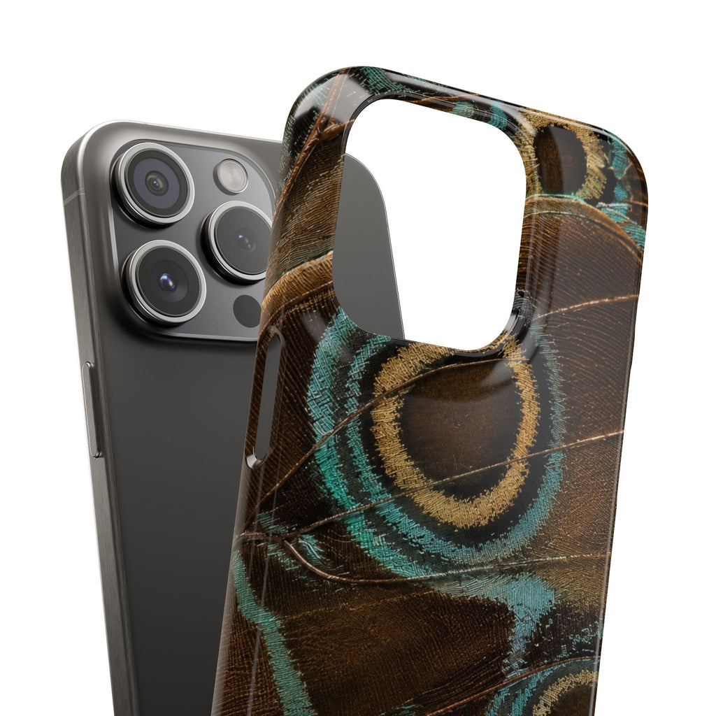Peacock Feather Pattern Snap Case