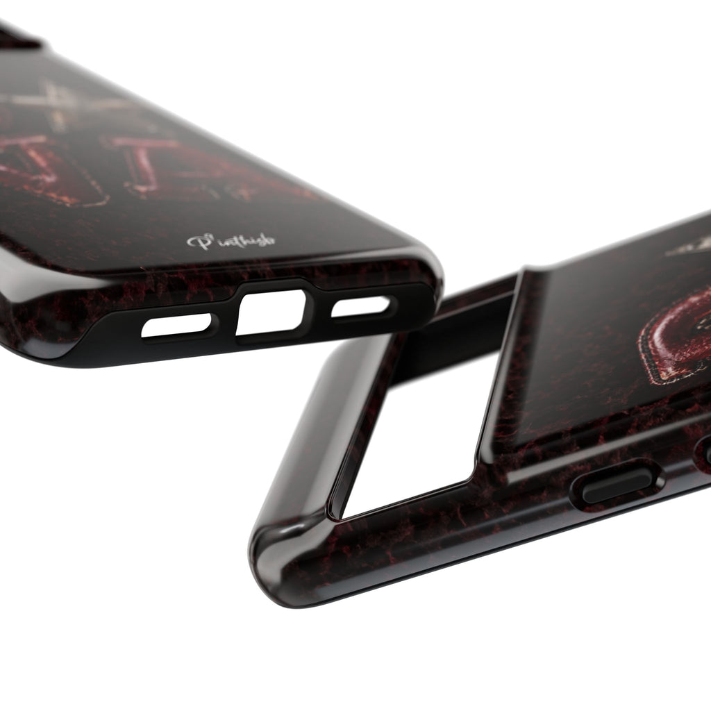 Geometric Blue Diamond Tough Phone Case