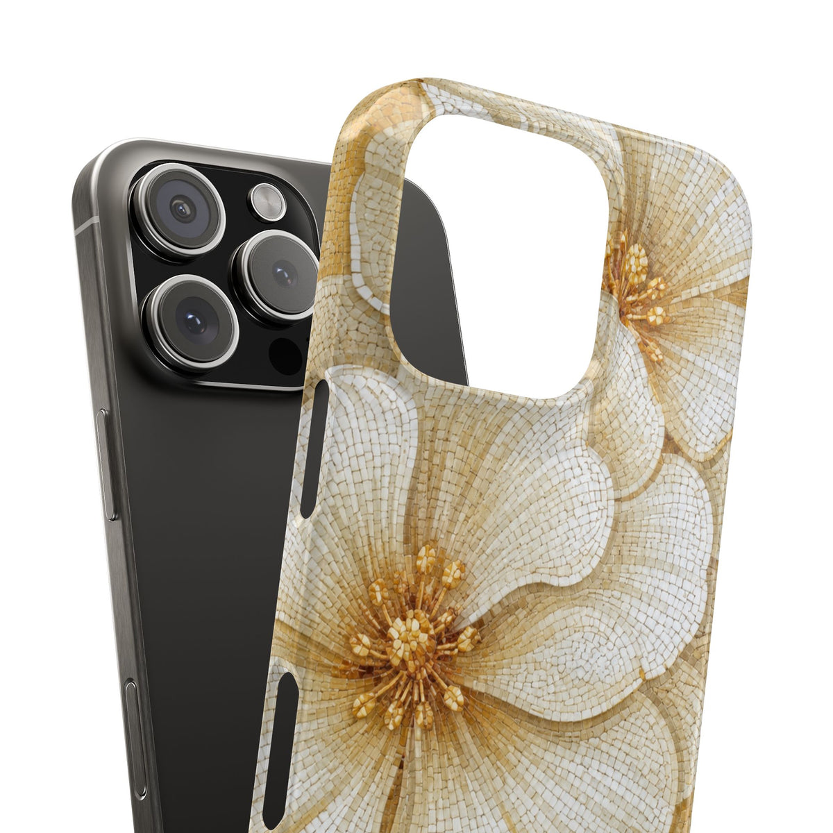 Floral Gold Bloom Snap Case