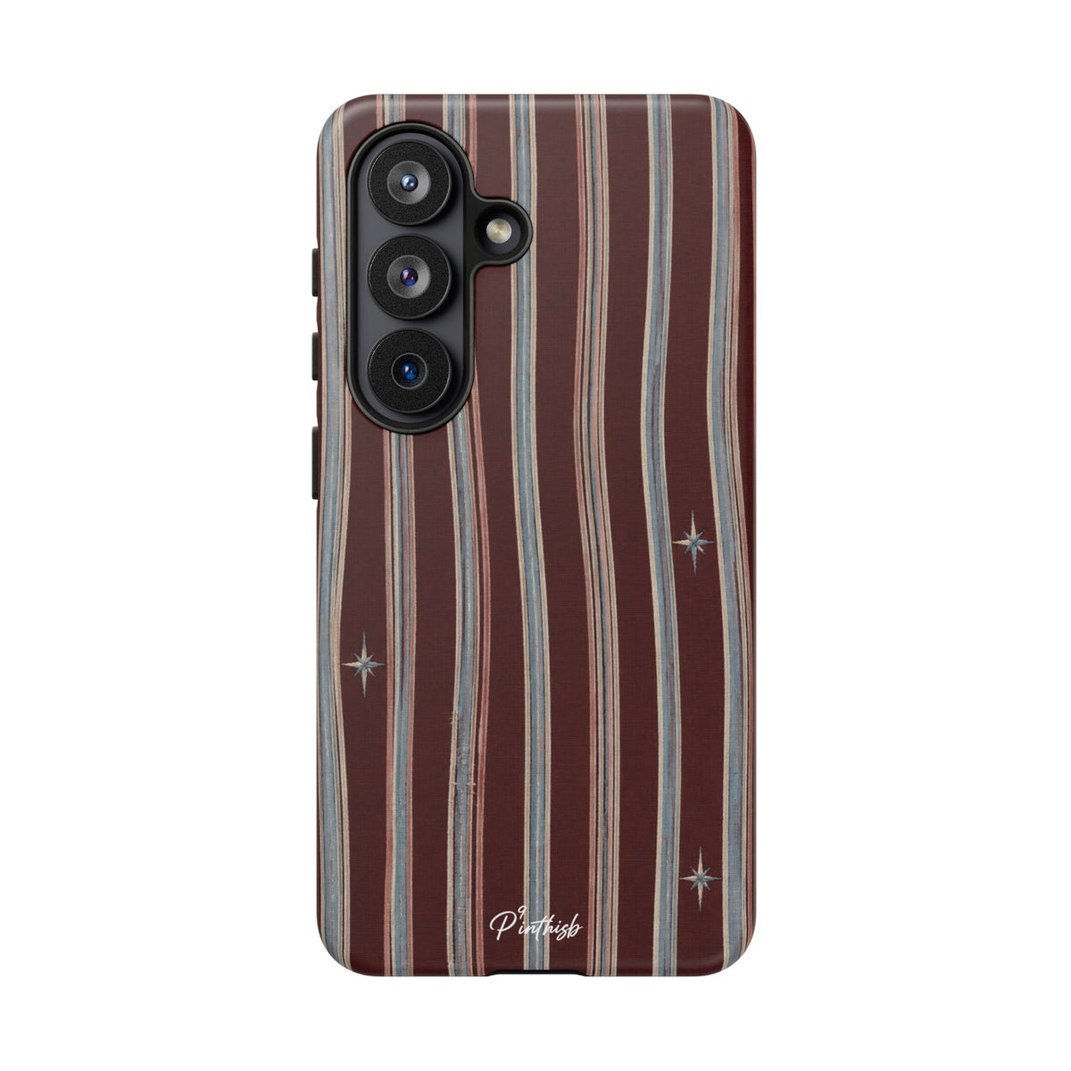 Retro Red & Cream with Star Accents Phone Case