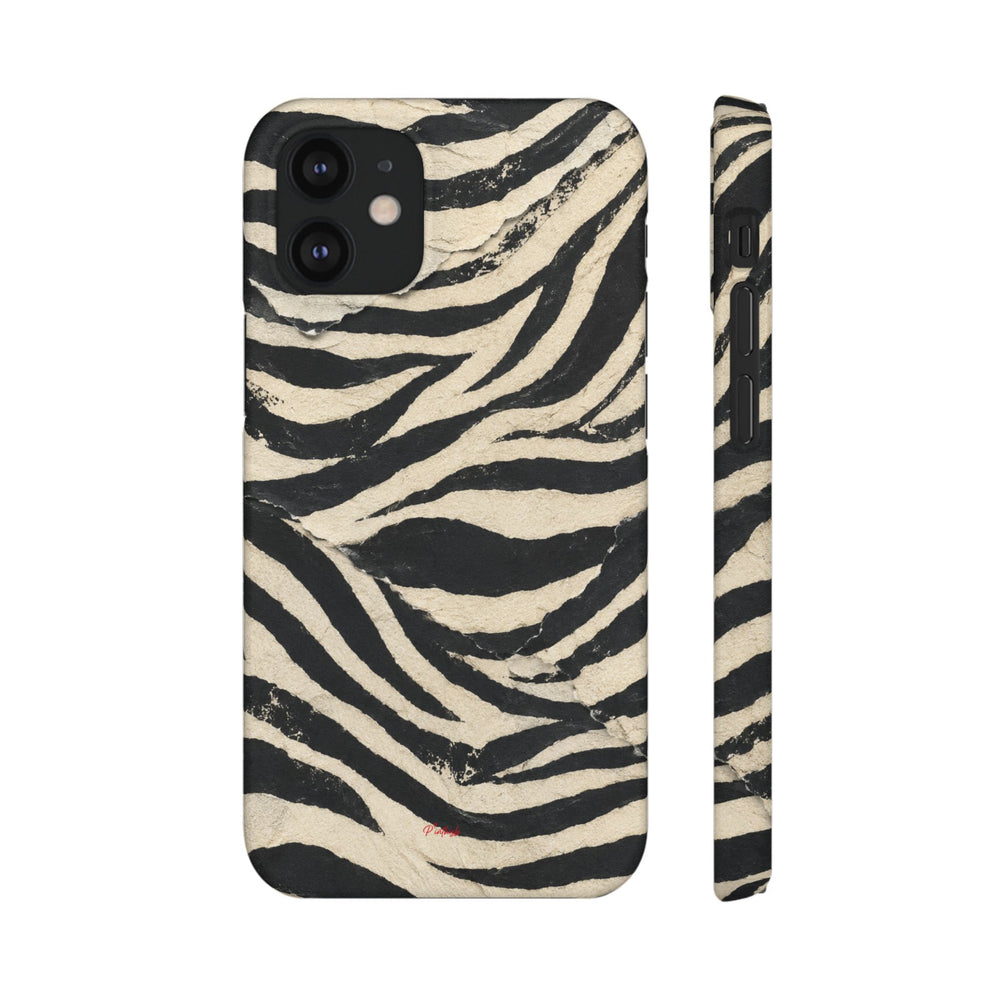 Wavy Peach & Mauve Snap Case
