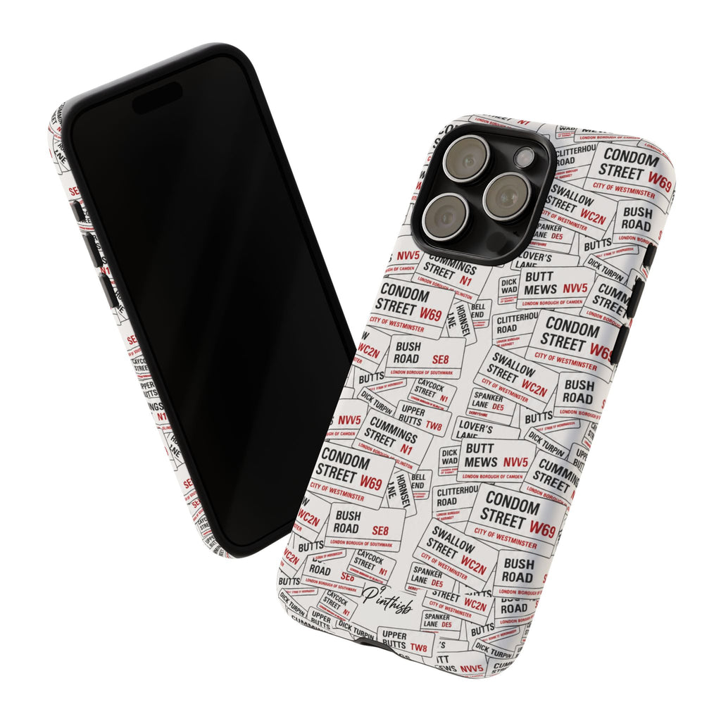 Cheeky London Street Signs Phone Case