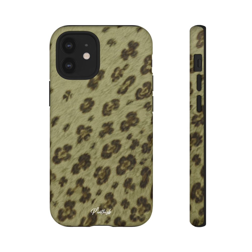 Olive Leopard Print Tough Case