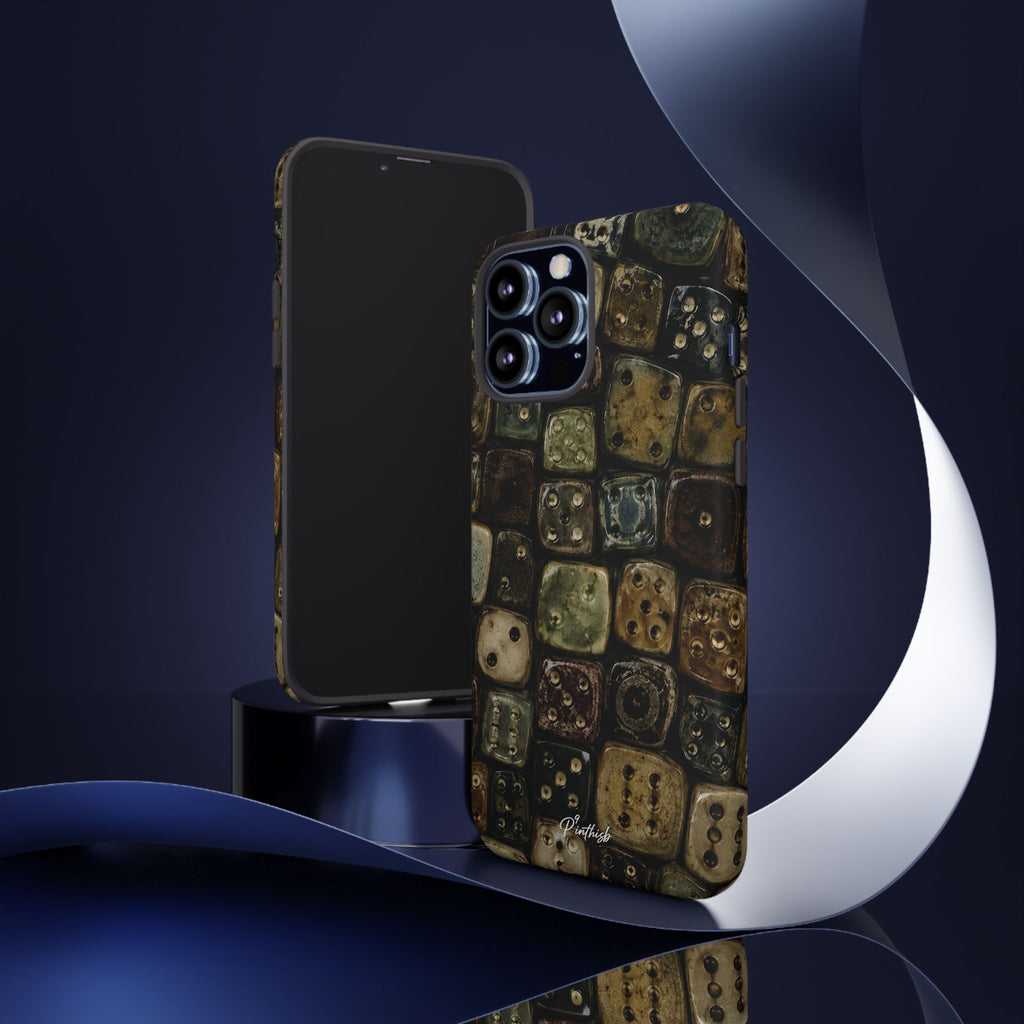 Vintage Dice Tile Phone Case