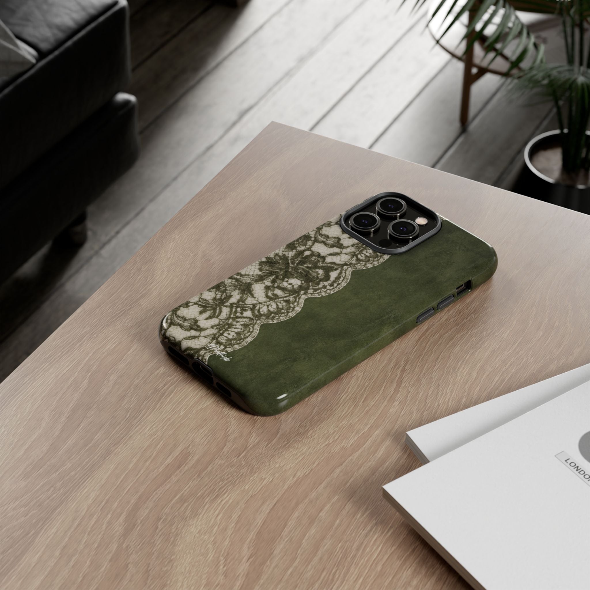 Olive Lace Tough Case