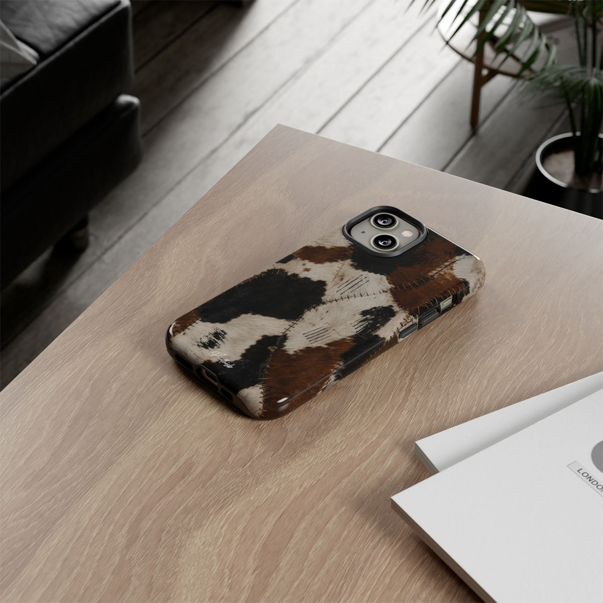 Brown & Black Animal Print Tough Case