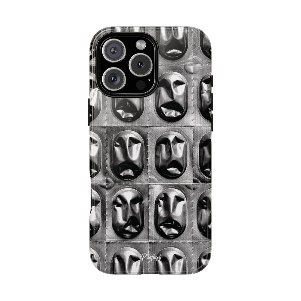 Metallic Mask Grid Tough Case
