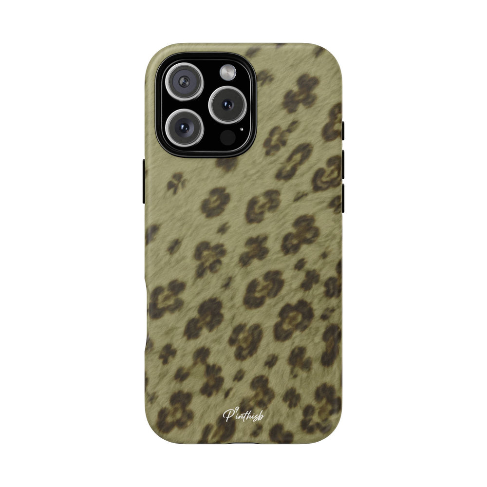 Olive Leopard Print Tough Case