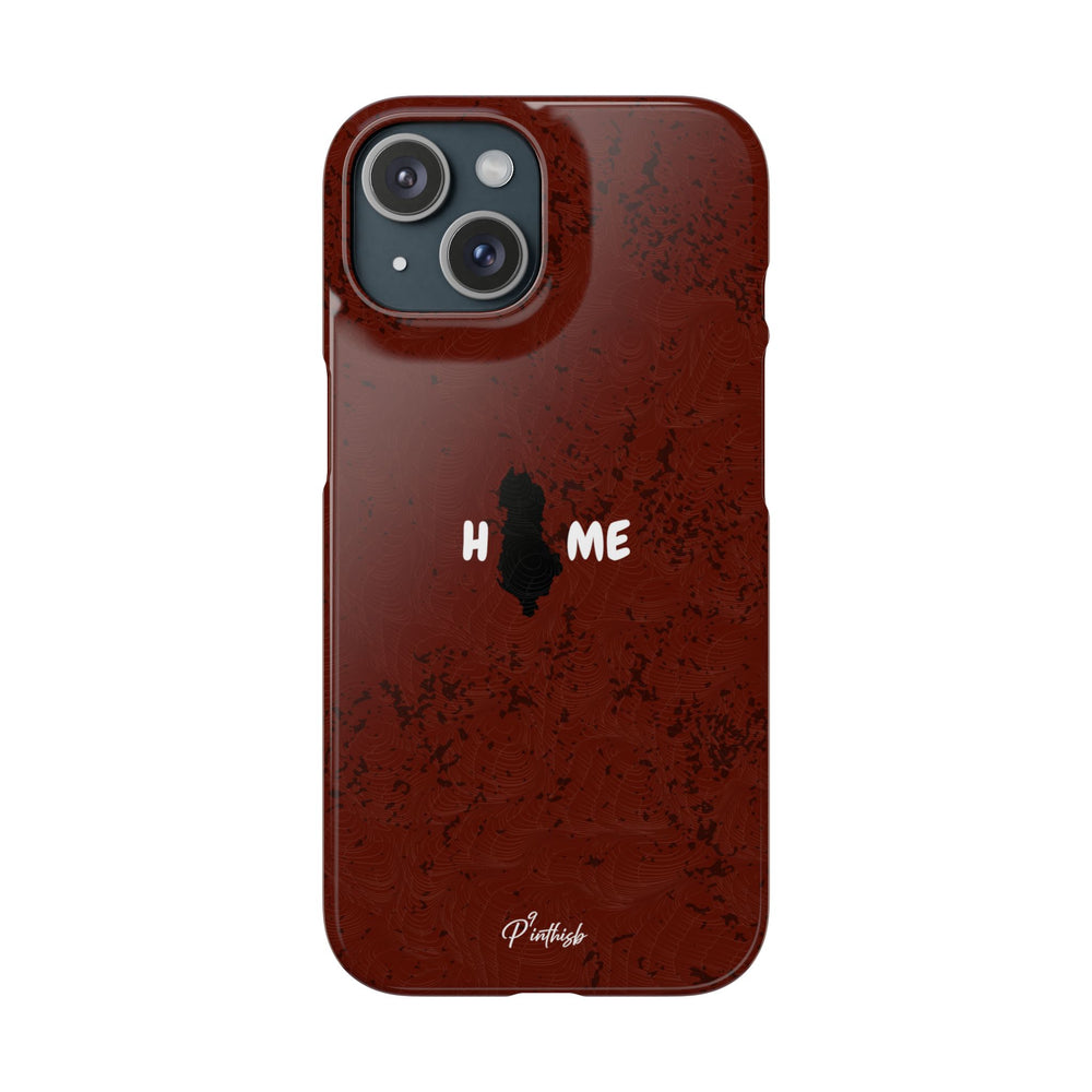 "HOME" Albania Snap Case
