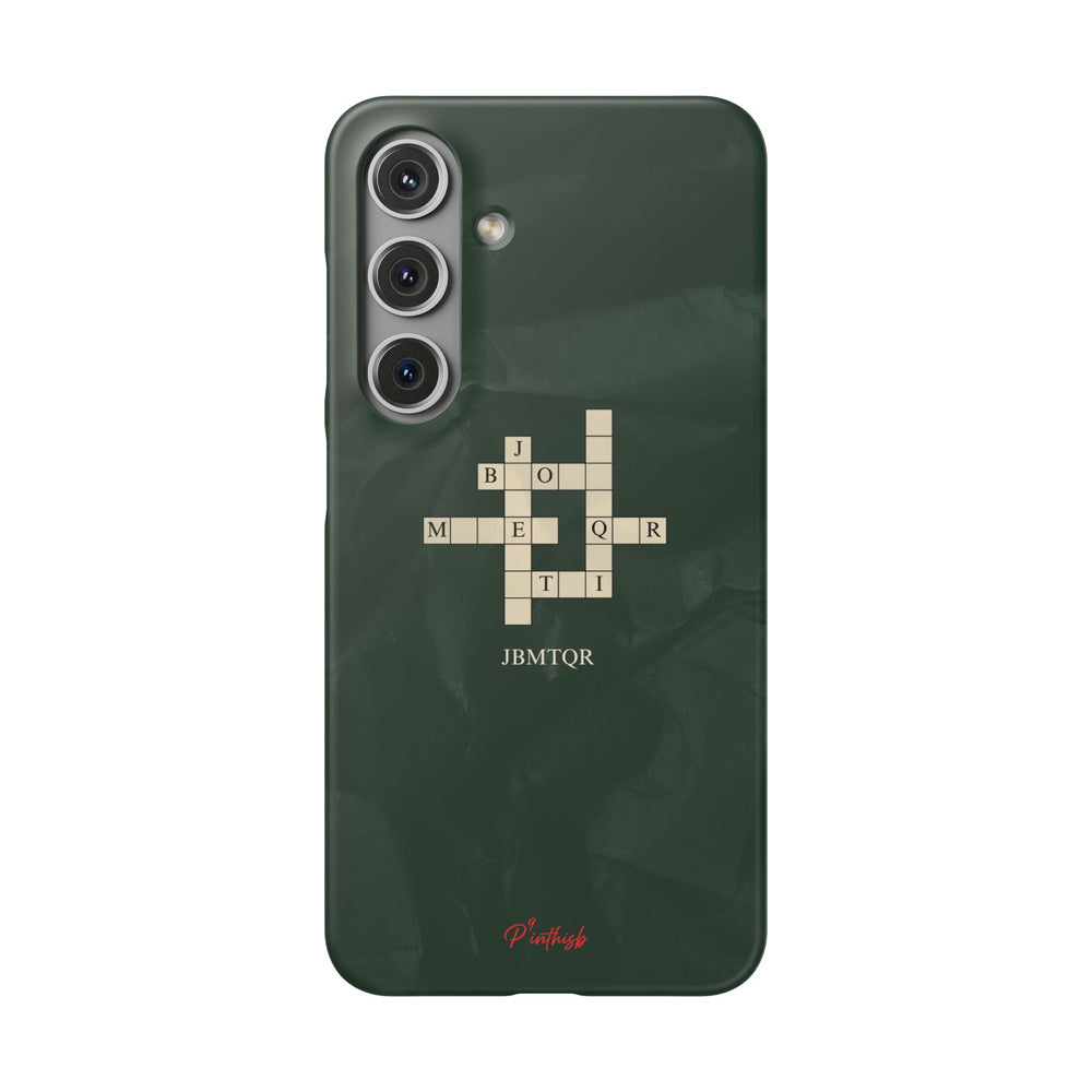 "JBMTQR crossword" Snap Phone Case