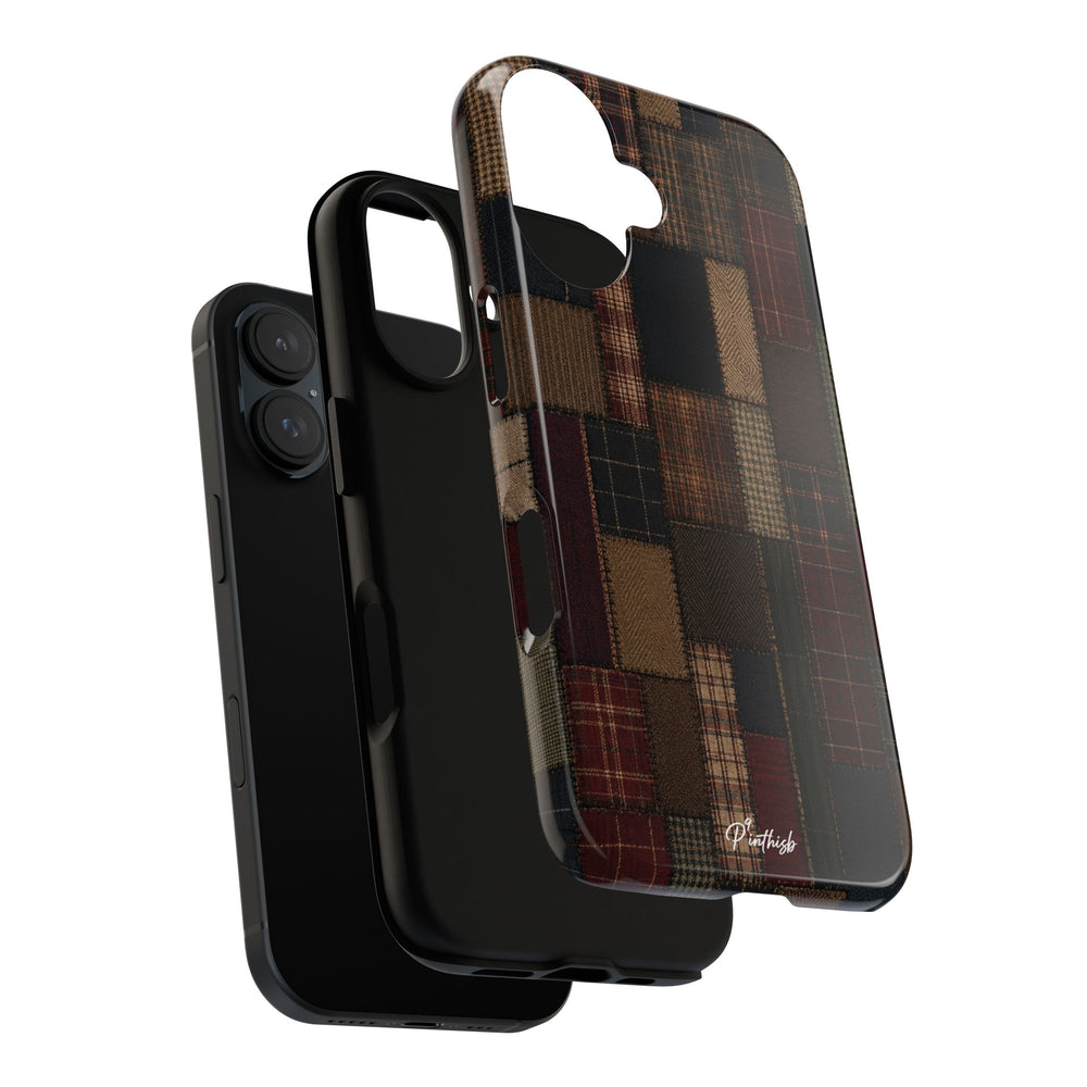 Plaid Patchwork Tough Phone Case