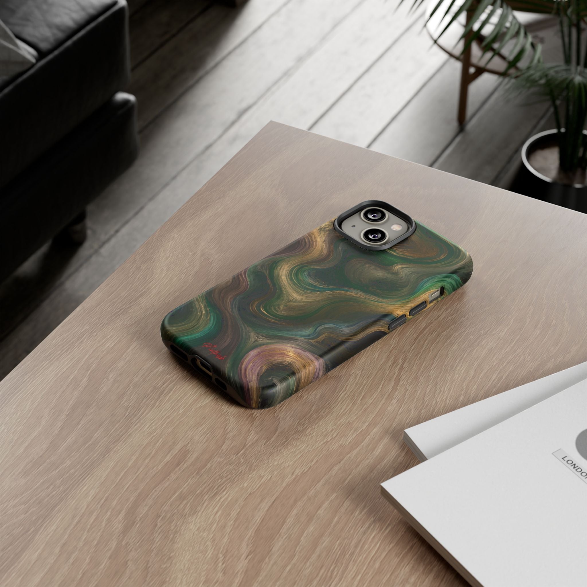 Marbled Forest Tough Phone Case