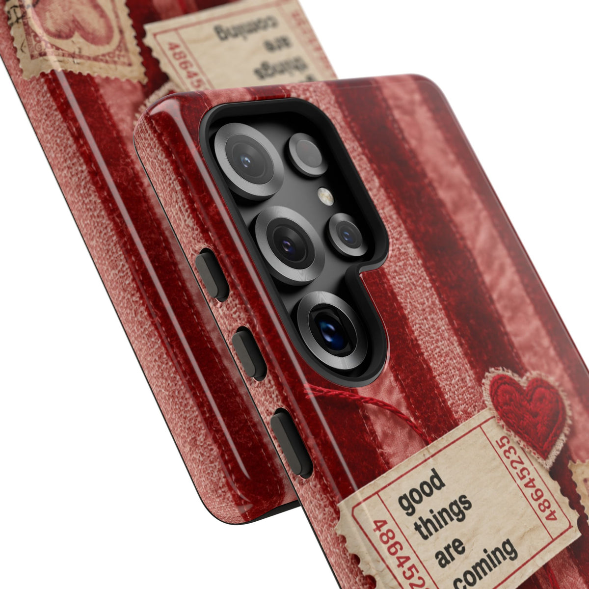 “Good Things Are Coming” Red Phone Case