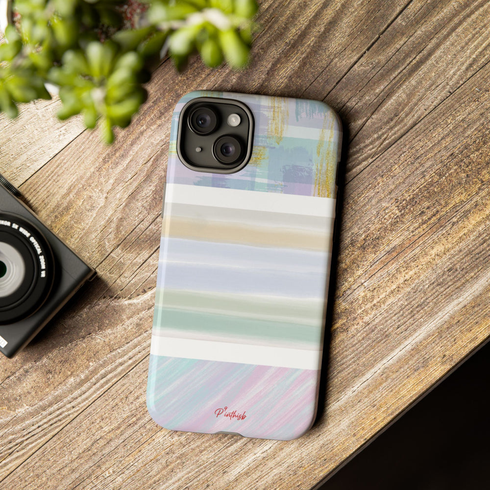Pastel Stripe Tough Phone Case