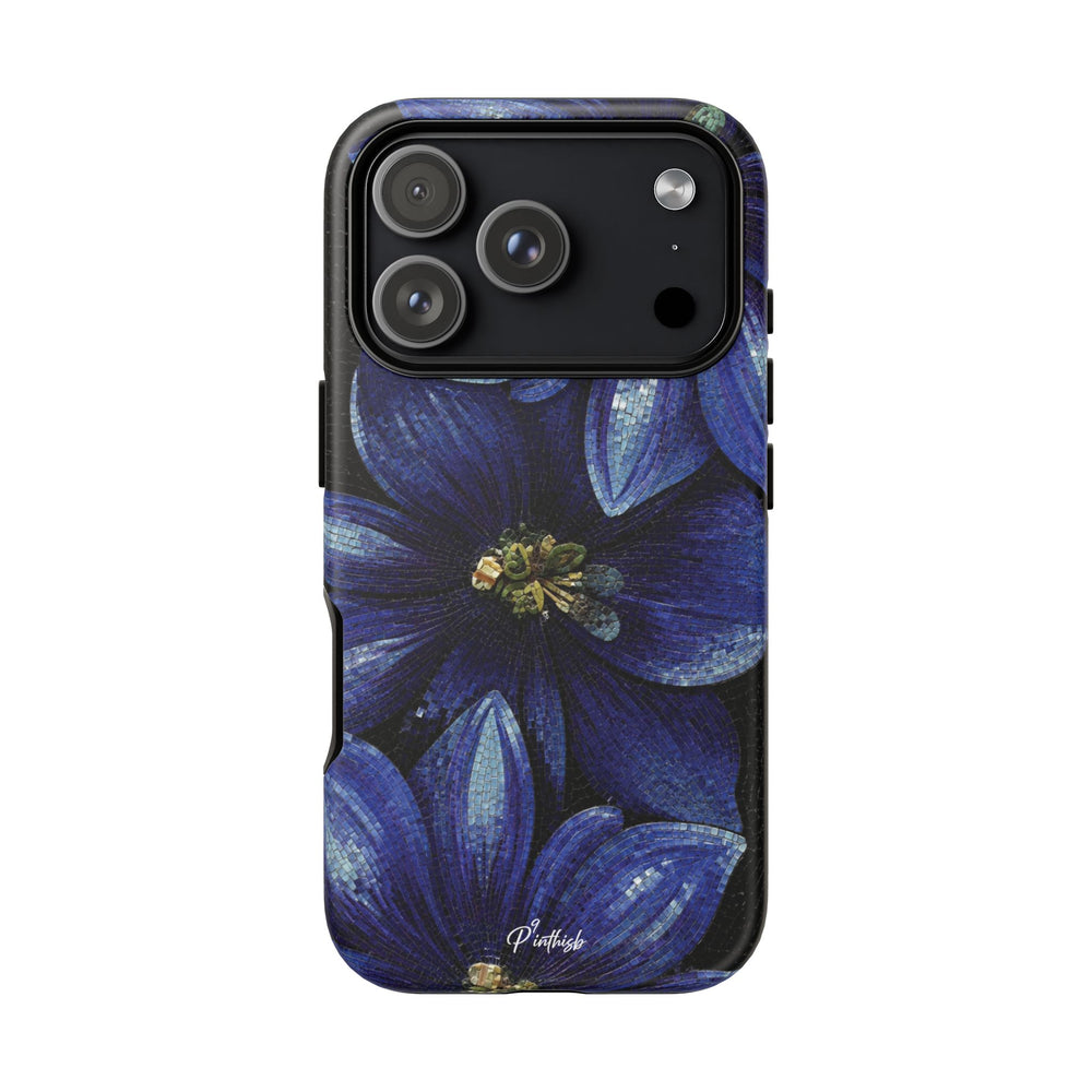 Blue Floral Tough Case