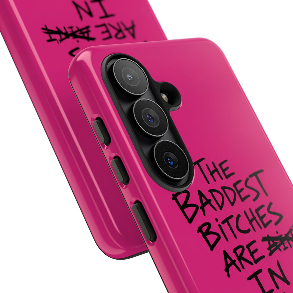"The Baddest B*tches Are In Pogradec" Hot Pink Case
