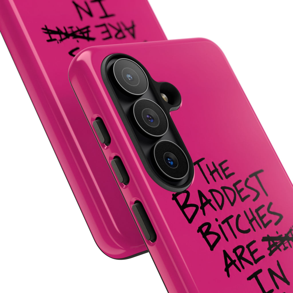 "The Baddest B*tches Are In Pogradec" Hot Pink Case