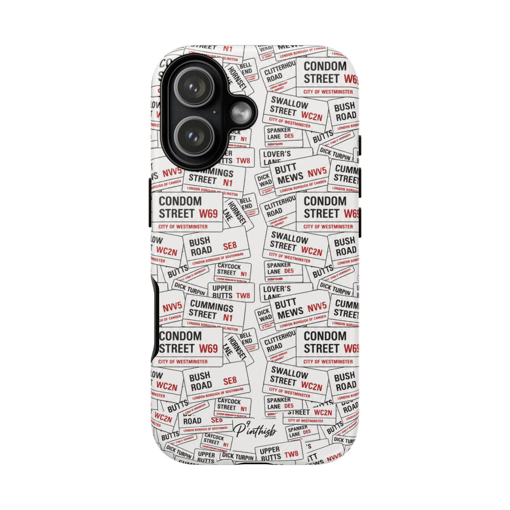 Cheeky London Street Signs Phone Case
