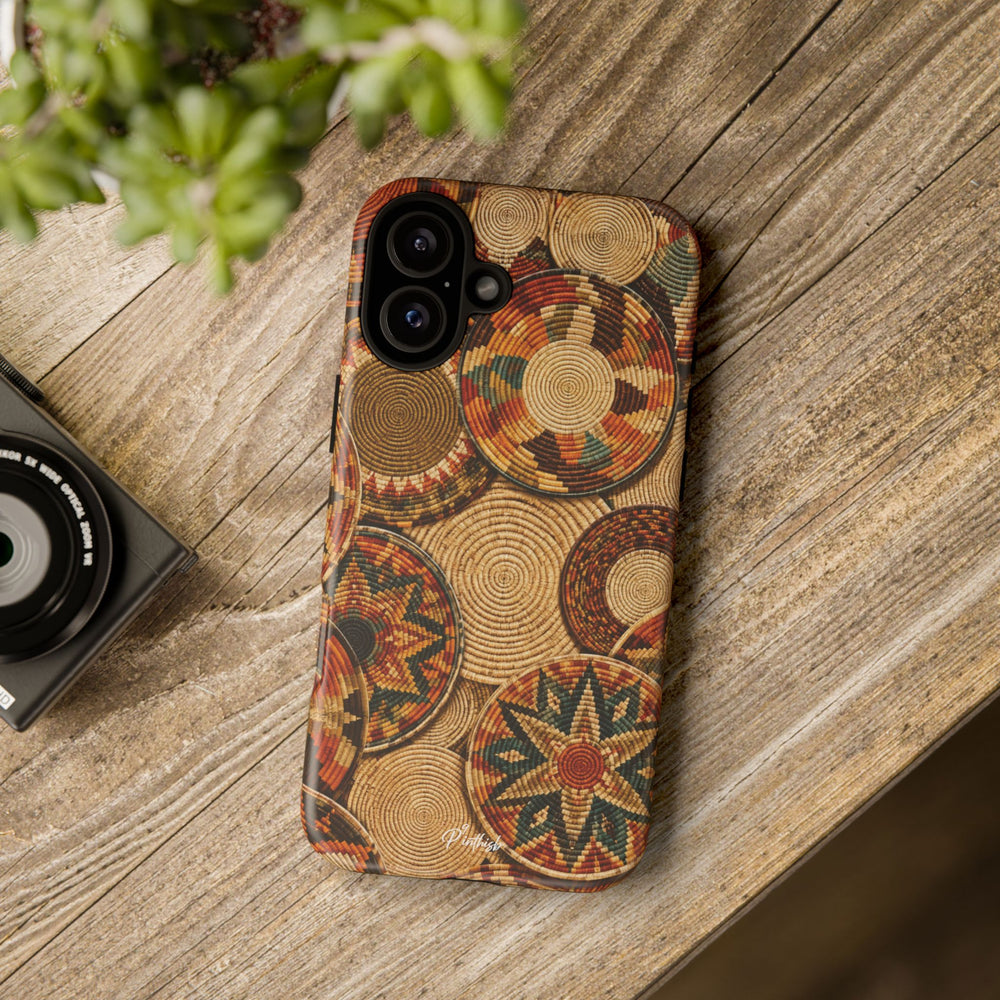 Bohemian Woven Basket Pattern Tough Case