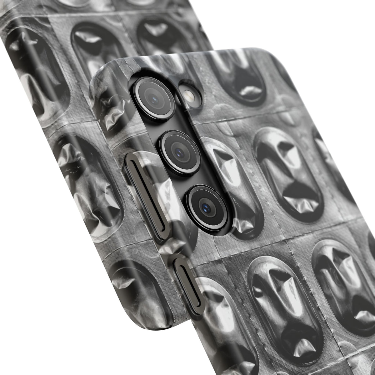 Metallic Mask Grid Snap Case