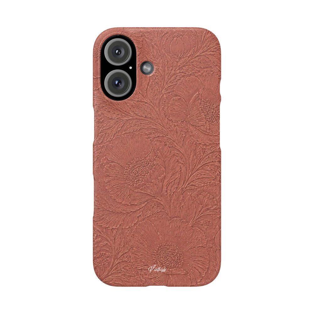 Embossed Floral Snap Case