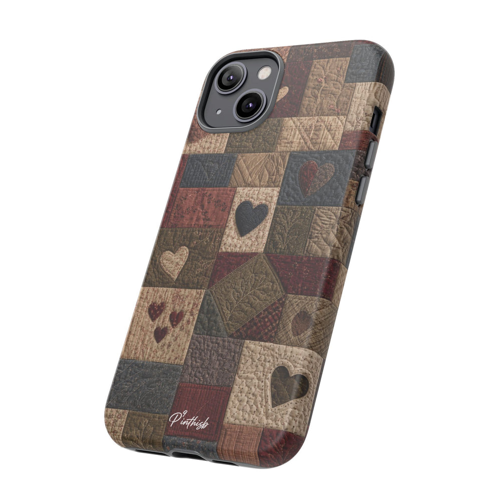 Patchwork Hearts Phone Case