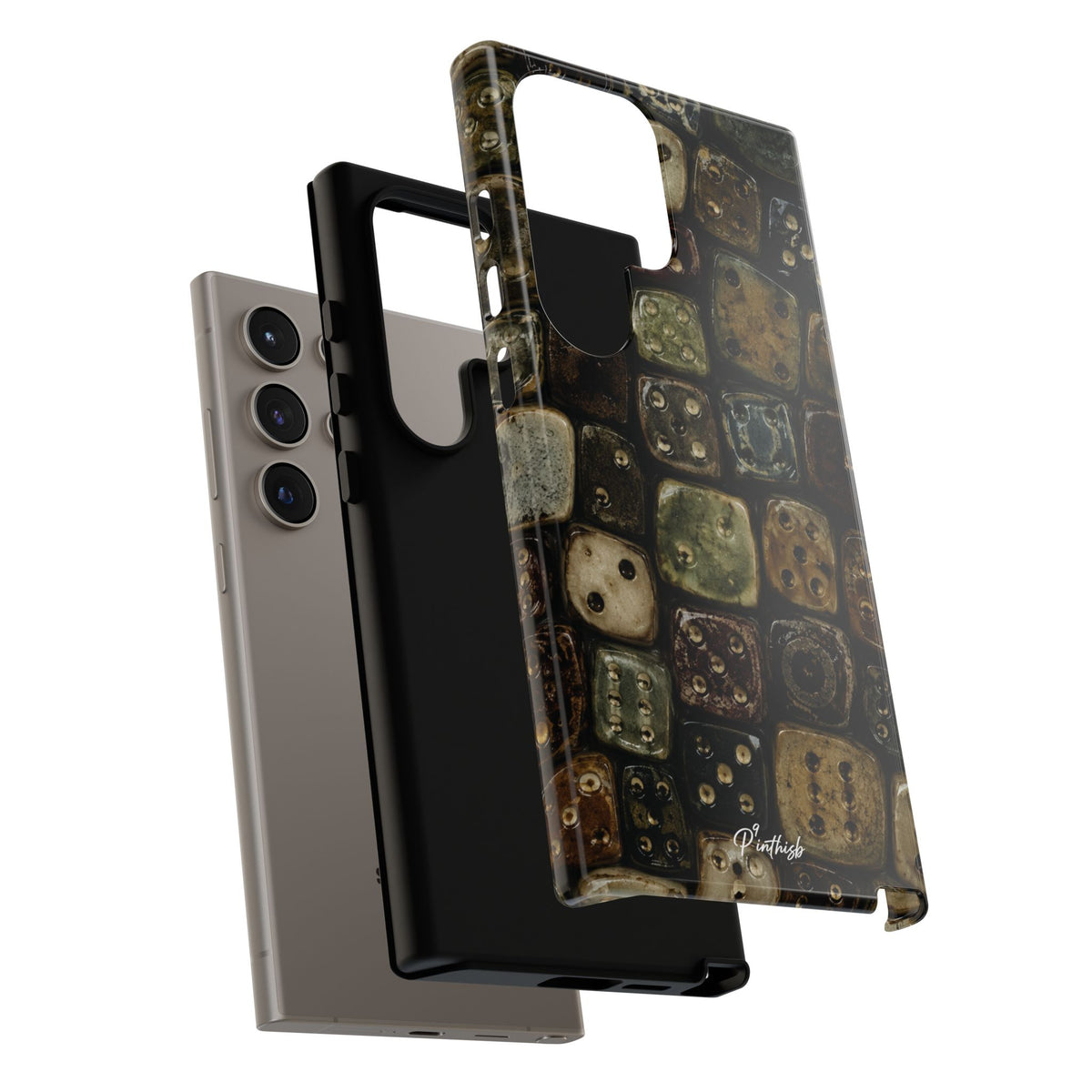 Vintage Dice Tile Phone Case