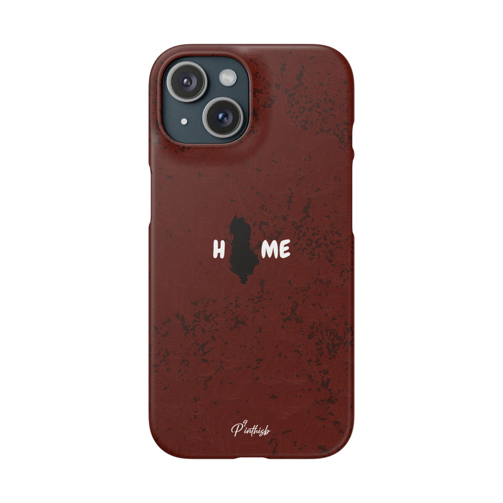 "HOME" Albania Snap Case