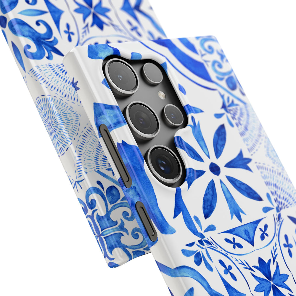 Blue Tile Pattern Snap Phone Case